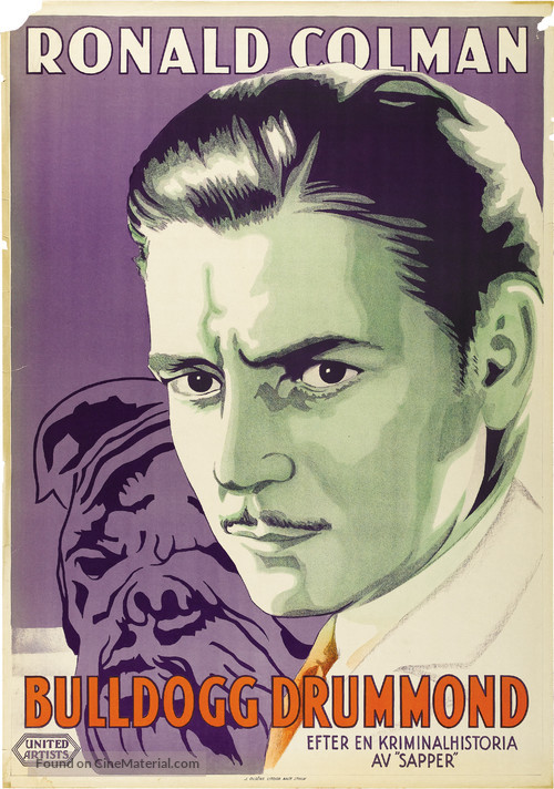 Bulldog Drummond - Swedish Movie Poster