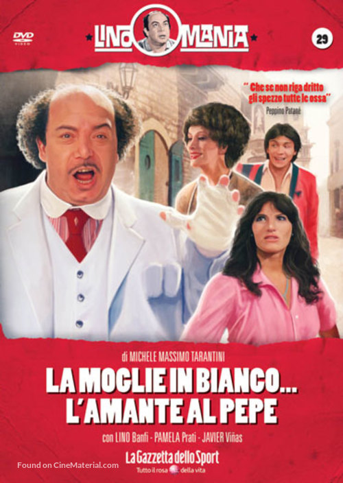 La moglie in bianco... l&#039;amante al pepe - Italian DVD movie cover