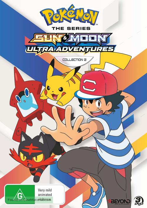 &quot;Pok&eacute;mon: Sun &amp; Moon Ultra Adventures&quot; - Australian DVD movie cover