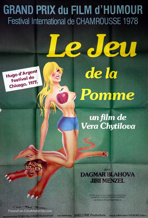 Hra o jablko - French Movie Poster