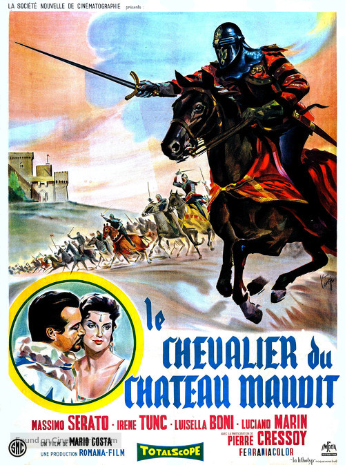 Il cavaliere del castello maledetto - French Movie Poster