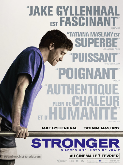 Stronger - French Movie Poster