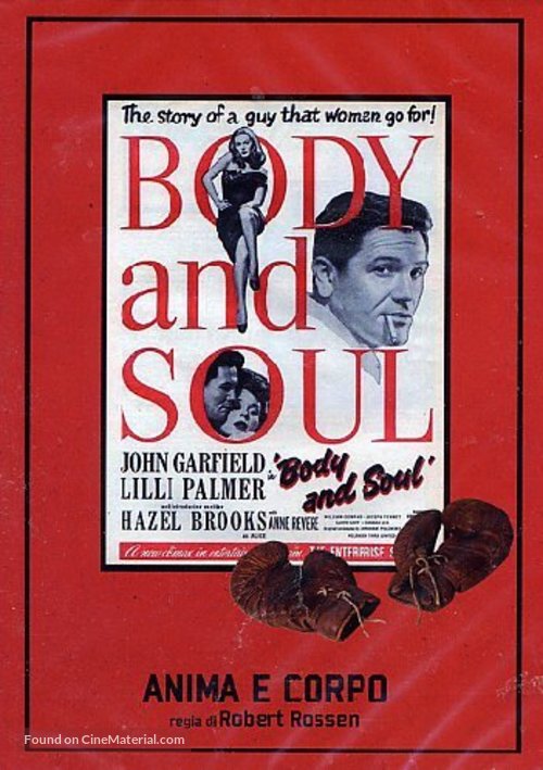 Body and Soul - Italian DVD movie cover