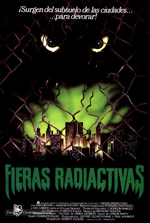 Deadly Eyes - Spanish Movie Poster