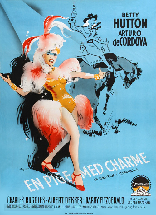 Incendiary Blonde - Danish Movie Poster