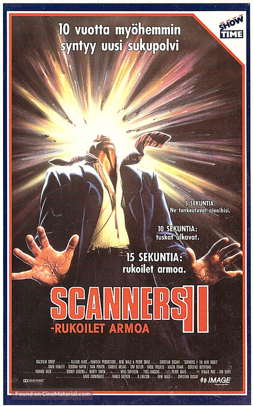 Scanners II: The New Order - Finnish VHS movie cover