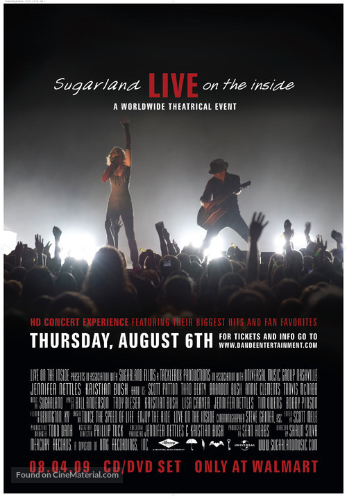 Sugarland: Live on the Inside - Movie Poster
