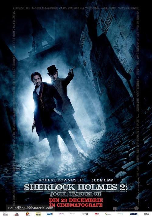 Sherlock Holmes: A Game of Shadows - Romanian Movie Poster