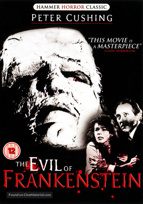 The Evil of Frankenstein - British DVD movie cover