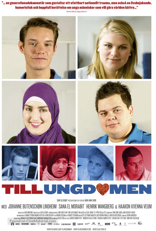 Til ungdommen - Swedish Movie Poster