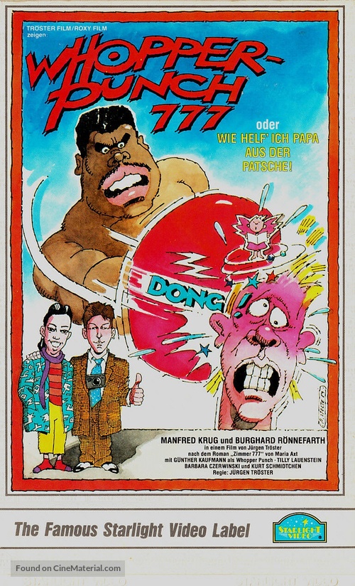 Whopper Punch 777 - German VHS movie cover