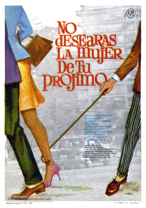 No desear&aacute;s la mujer de tu pr&oacute;jimo - Spanish Movie Poster