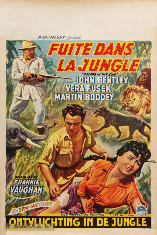 Escape in the Sun - Belgian Movie Poster