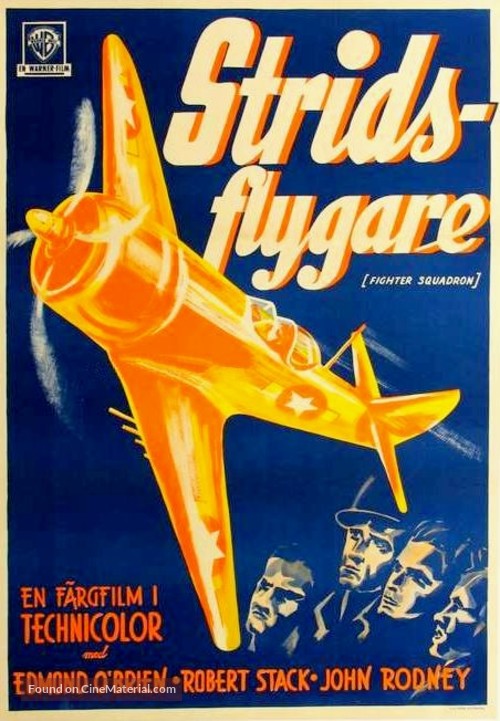 Fighter Squadron - Swedish Movie Poster