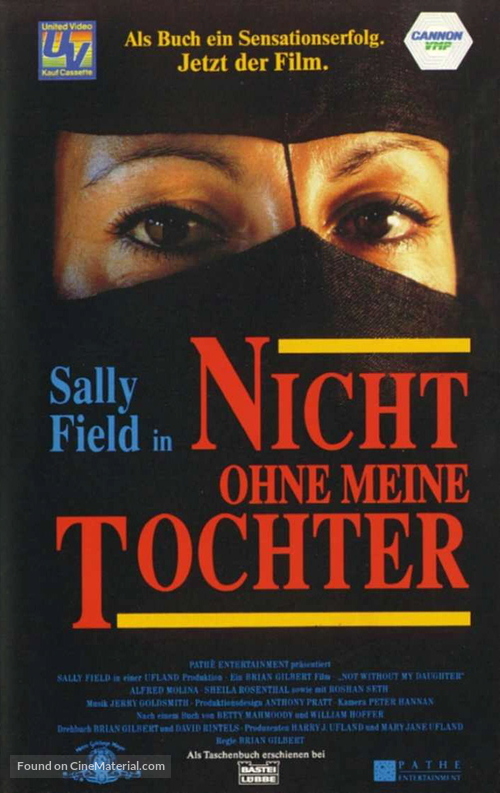 Not Without My Daughter - German VHS movie cover