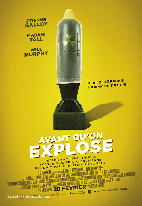 Avant qu&#039;on explose - Canadian Movie Poster