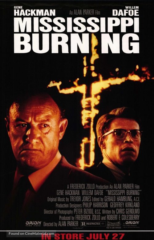 Mississippi Burning - Video release movie poster