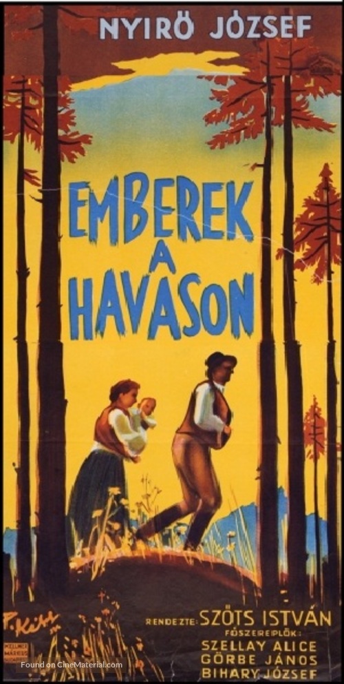 Emberek a havason - Hungarian Movie Poster