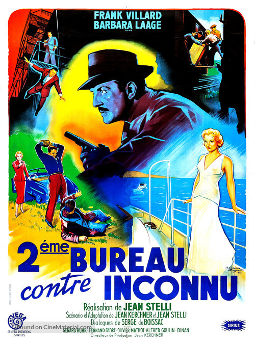 Deuxi&egrave;me bureau contre inconnu - French Movie Poster
