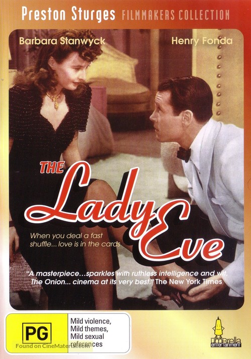 The Lady Eve - Australian DVD movie cover