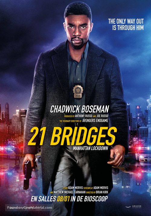 21 Bridges - Belgian Movie Poster