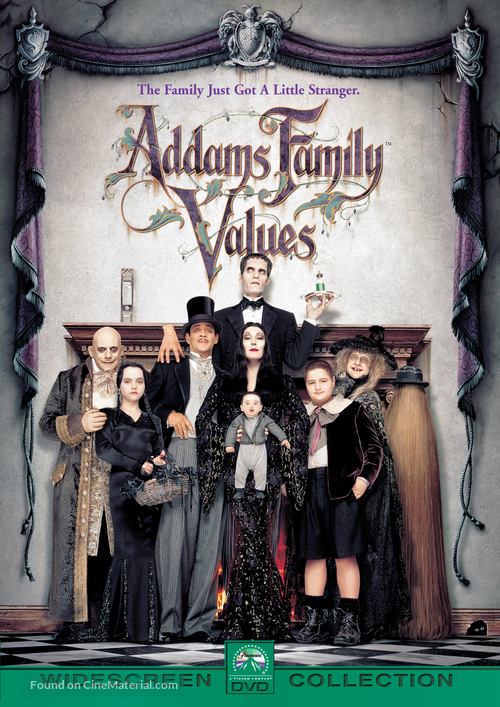Addams Family Values - British DVD movie cover