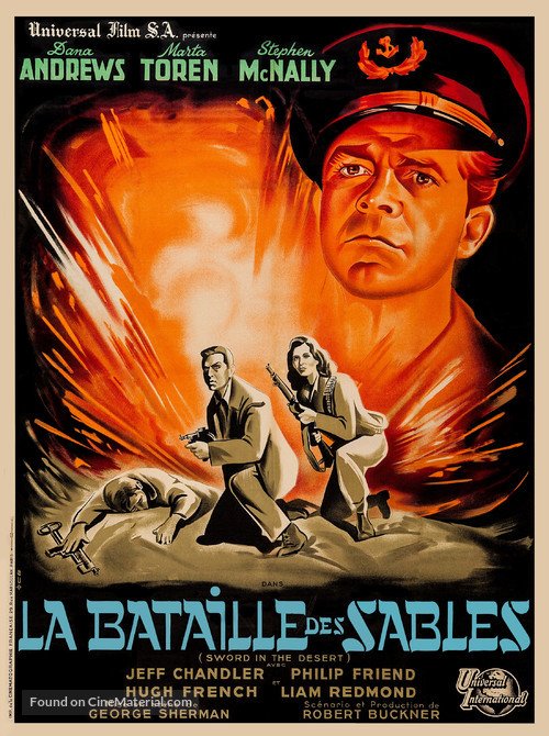 Sword in the Desert - French Movie Poster