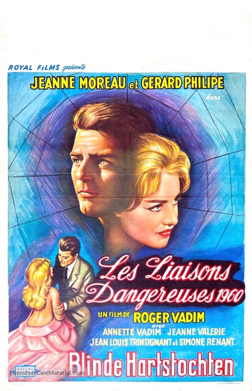 Les liaisons dangereuses - Belgian Movie Poster