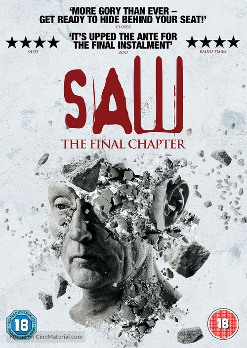 Saw 3D - British DVD movie cover