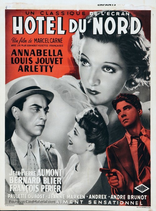 H&ocirc;tel du Nord - Belgian Movie Poster