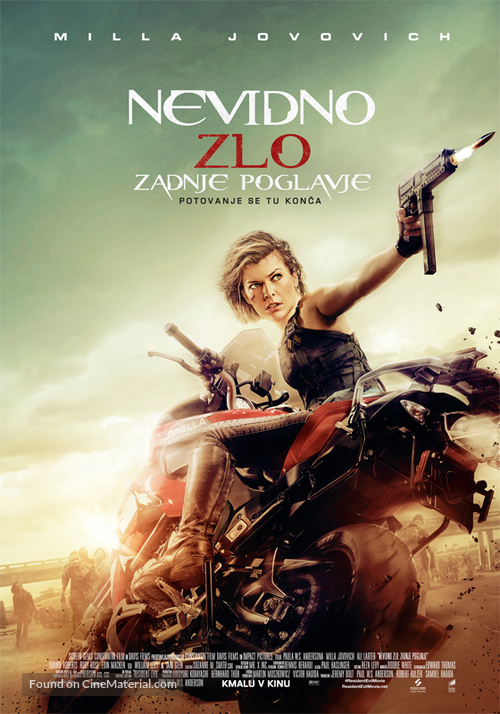Resident Evil: The Final Chapter - Slovenian Movie Poster