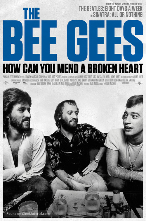 The Bee Gees: How Can You Mend a Broken Heart - British Movie Poster