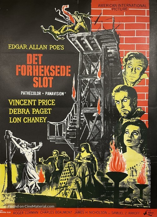 The Haunted Palace - Danish Movie Poster