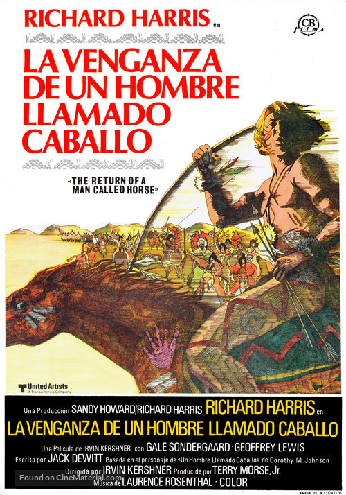 The Return of a Man Called Horse - Spanish Movie Poster