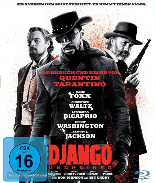 Django Unchained - German Blu-Ray movie cover