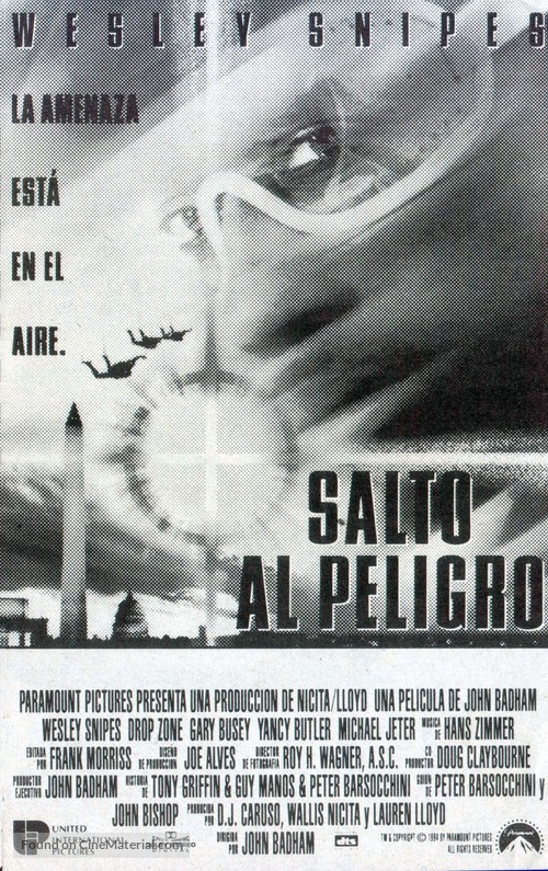 Drop Zone - Spanish Movie Poster