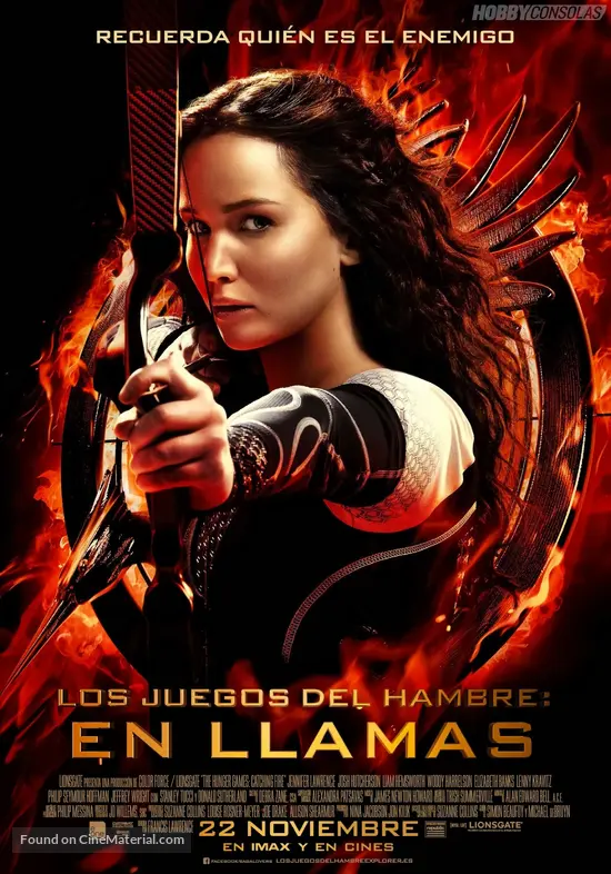 The Hunger Games Catching Fire (2013) Spanish movie poster