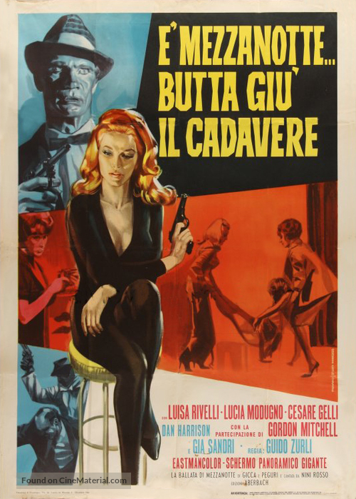 &Egrave; mezzanotte... butta gi&ugrave; il cadavere - Italian Movie Poster