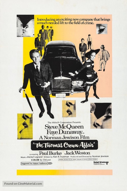 The Thomas Crown Affair - South African Movie Poster