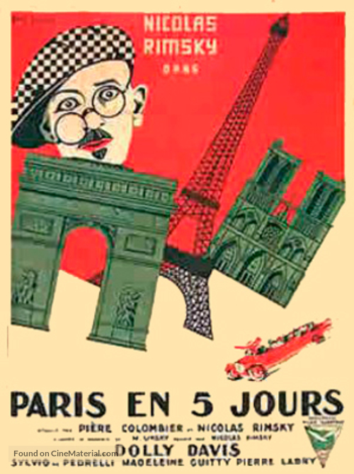 Paris en cinq jours - French Movie Poster