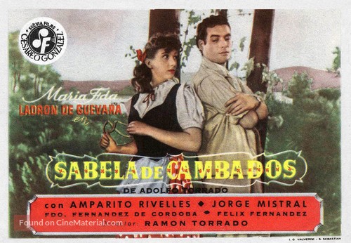 Sabela de Cambados - Spanish Movie Poster