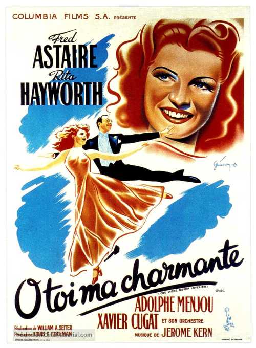 You Were Never Lovelier - French Movie Poster