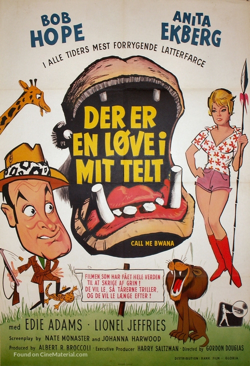 Call Me Bwana - Danish Movie Poster