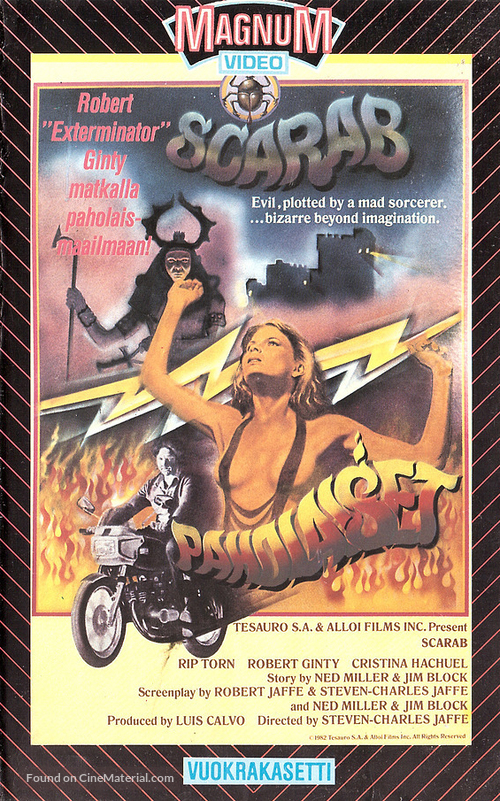 Scarab - Finnish VHS movie cover