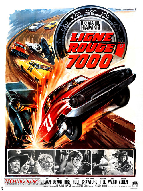 Red Line 7000 - French Movie Poster