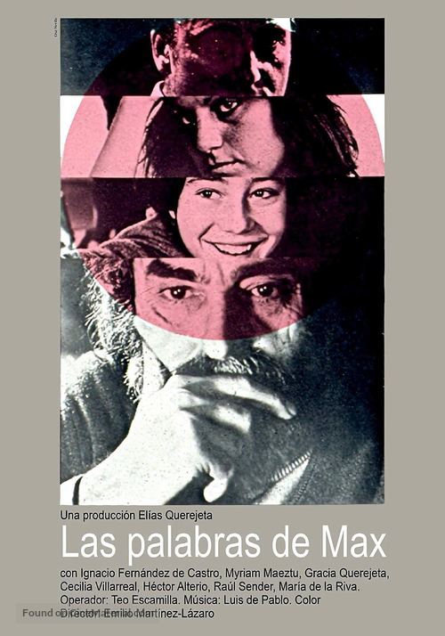 Las palabras de Max - Spanish Movie Poster