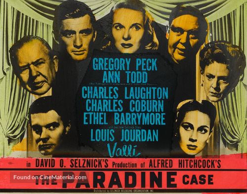 The Paradine Case - Movie Poster