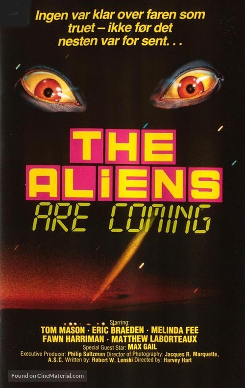 The Aliens Are Coming - Norwegian VHS movie cover