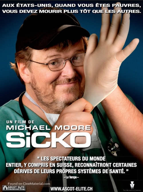 Sicko - Swiss Movie Poster