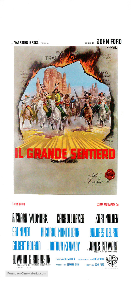 Cheyenne Autumn - Italian Movie Poster